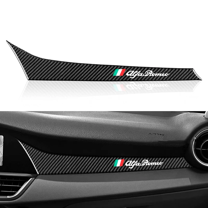 TIM TRIM TRIM ABARTOVÉ NÁKLADNÉ O nálepke Co-Pilot Cover Cover Decor Decor Fits for Alfa Romeo Giulia Accessories