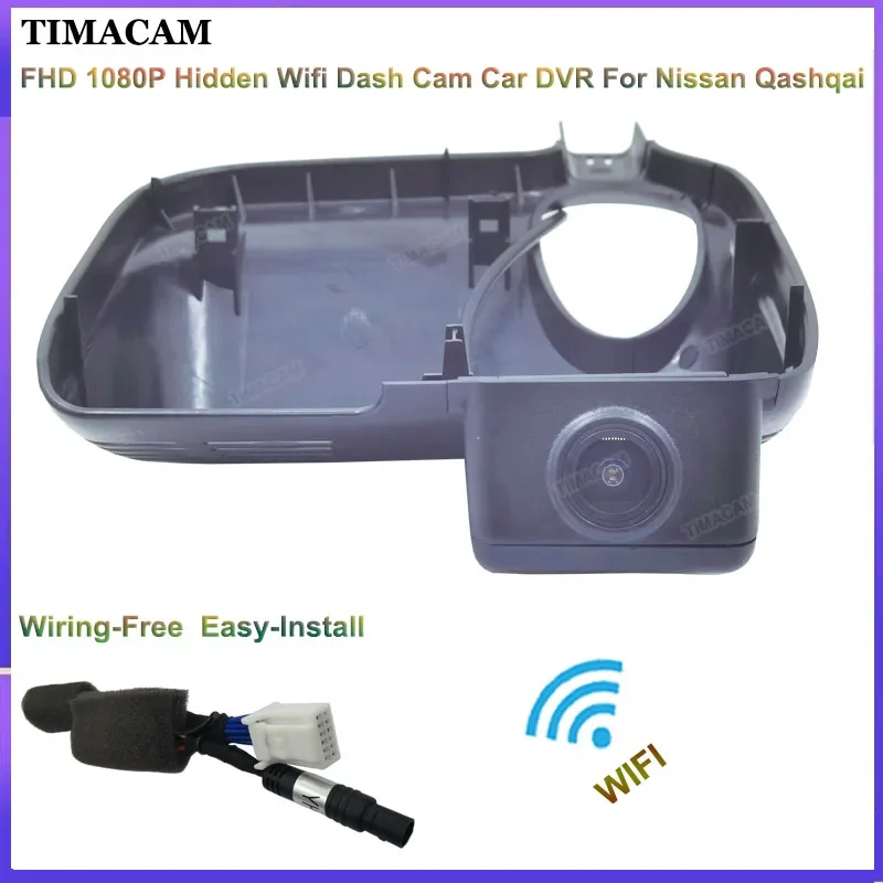 Timacam pre Nissan Qashqai J11 J12 J10 2015 2016 2017 2018 2019 2020 2021 2022 Dash Cam Camera FHD WiFi CAR DVR Video Recorder
