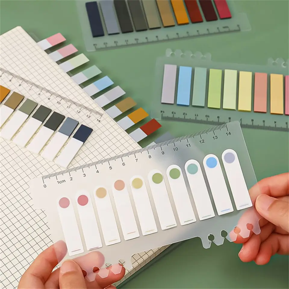 Times Self Adhesive Botermarks poznámkový blok Office School Supplies Markers Paper Farebné lepkavé poznámky Memo Pad Flags Tabs