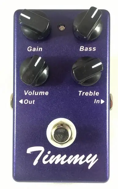 Timmy Overdrive Guitar Pedal Full Metal Shell True Ohasps pre elektrickú gitaru Overdrive Pedal