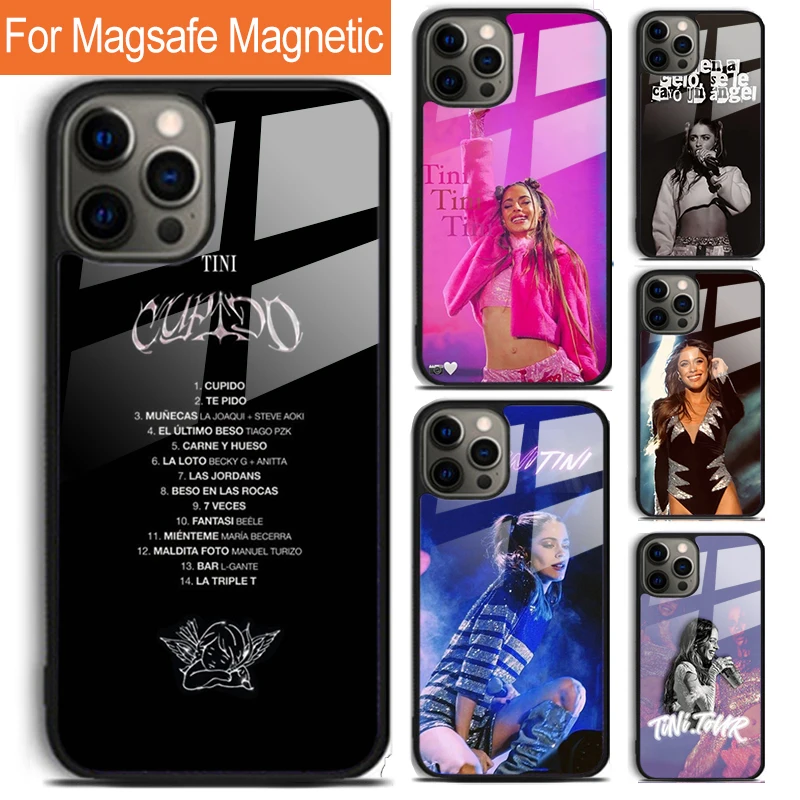 Tini Stoessel telefónny puzdro pre iPhone 16 15 14 13 12 11 Pro Max Plus Magsafe Magnetic Wireless Cover