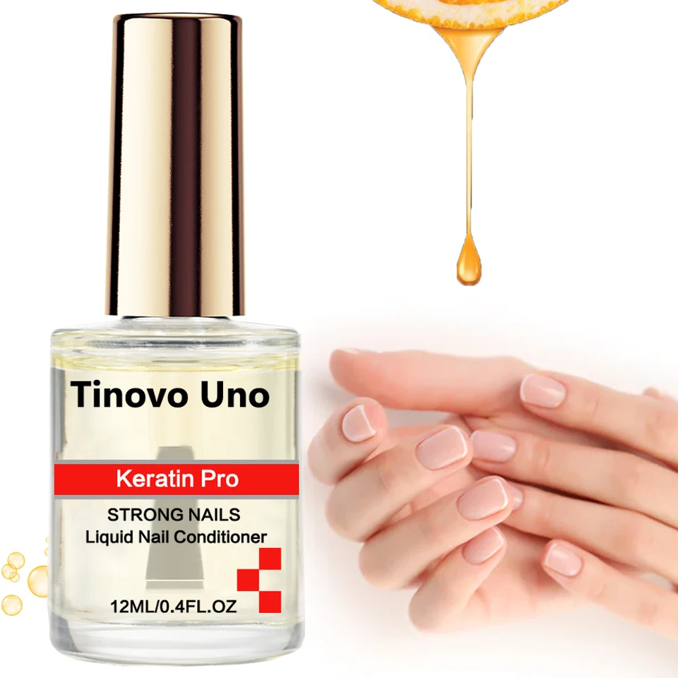 Tinovo uno keratín Pro nechty na nechty Olej Silné nechty kondicionér na nechty Art Ošetrenie vitamín e olej olej obnoví poškodenú teonil