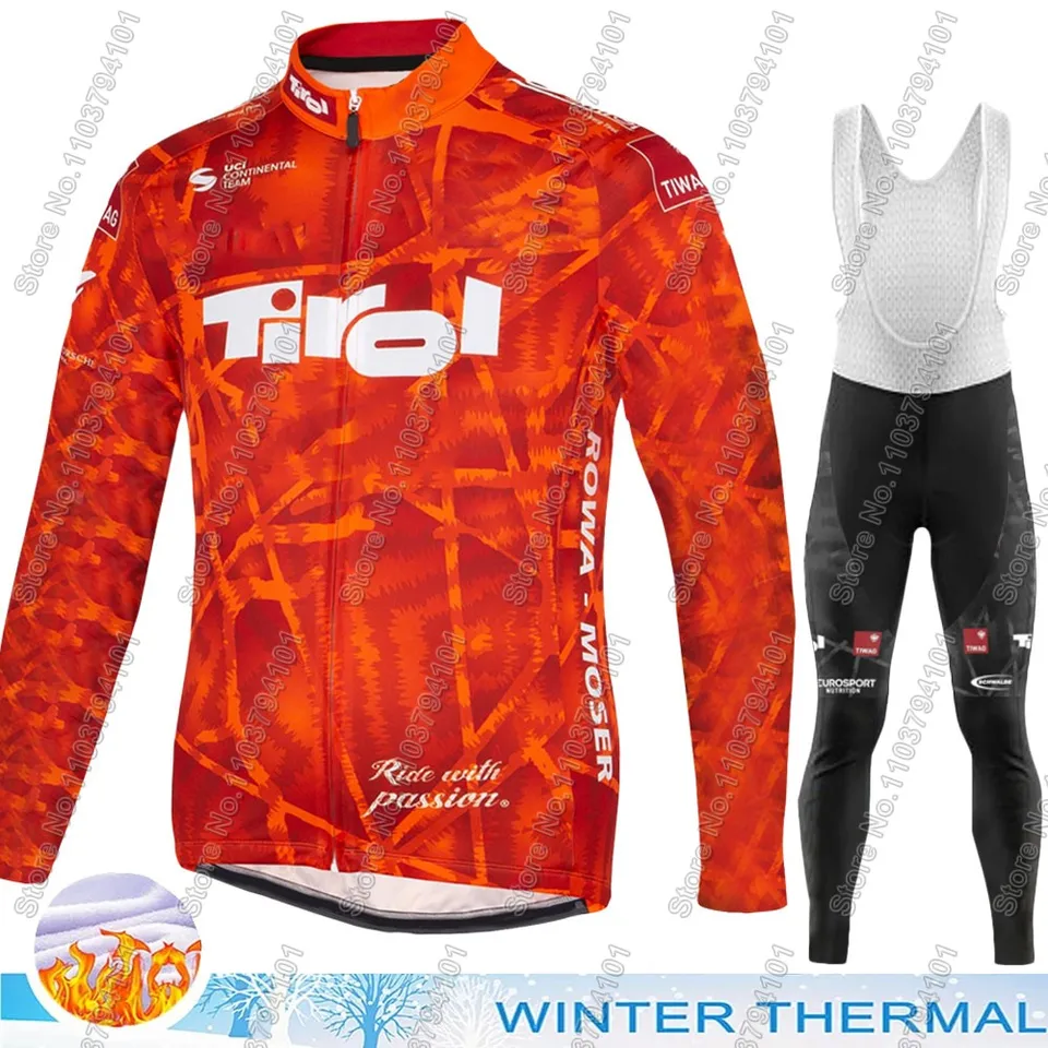TIRLOL TEAM 2024 CYCLING JERSE Sada nemeckých oblečených oblek s dlhým rukávom MTB Road Road Pants BIB Ropa CICLISMO