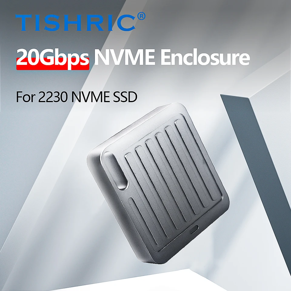 Tishric NVME SSD Externý prípad 2230 NVME Solid State Drive Box Type-C Mobile SSD Controlt Support pre notebook PC Win/Mac/Liux