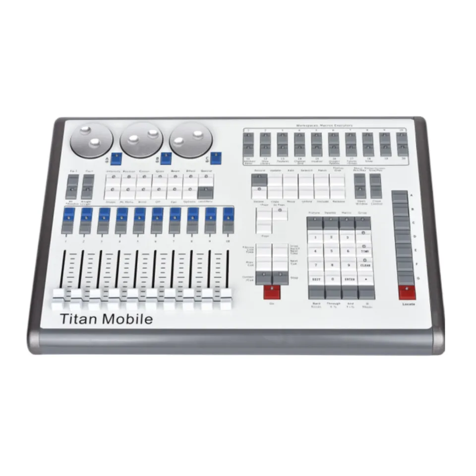 Titan Mobile Stage Light Controller DMX 512 osvetľovacie konzoly pre pohybovanie hlavy svetlo