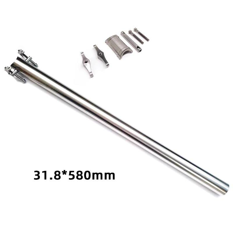 Titanium Alloy 3AL2,5V 31,8 mm CNC SELTPOST FIT FOR For Brompton Bike 3 Veľkosti 520/550/600 mm