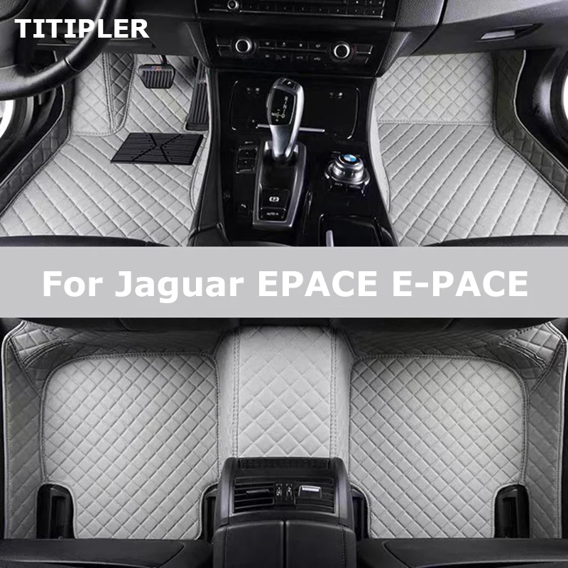 Titipler Vlastné podlahové rohože pre auto pre Jaguar Epace E-Pace Automatické koberce nohy Coche Accessories