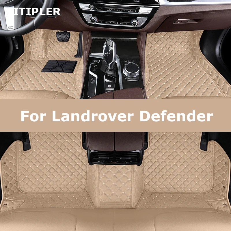 Titipler Vlastné podlahové rohože pre autá pre obrancu Landrova obranca 5Seats Model Automatické koberce nohy Coche Accessories