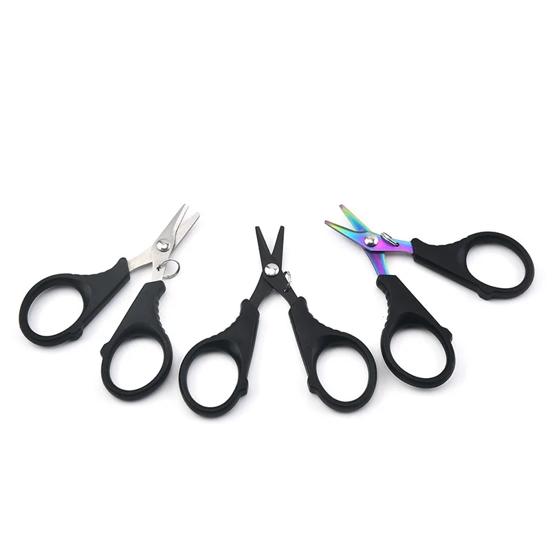 Titánový povlak z nehrdzavejúcej ocele Rybársky nožnicový kliešt Cut PE Braid Line Cutter Pleskové vrstvové vrstvy na rybolovné náradie príslušenstva
