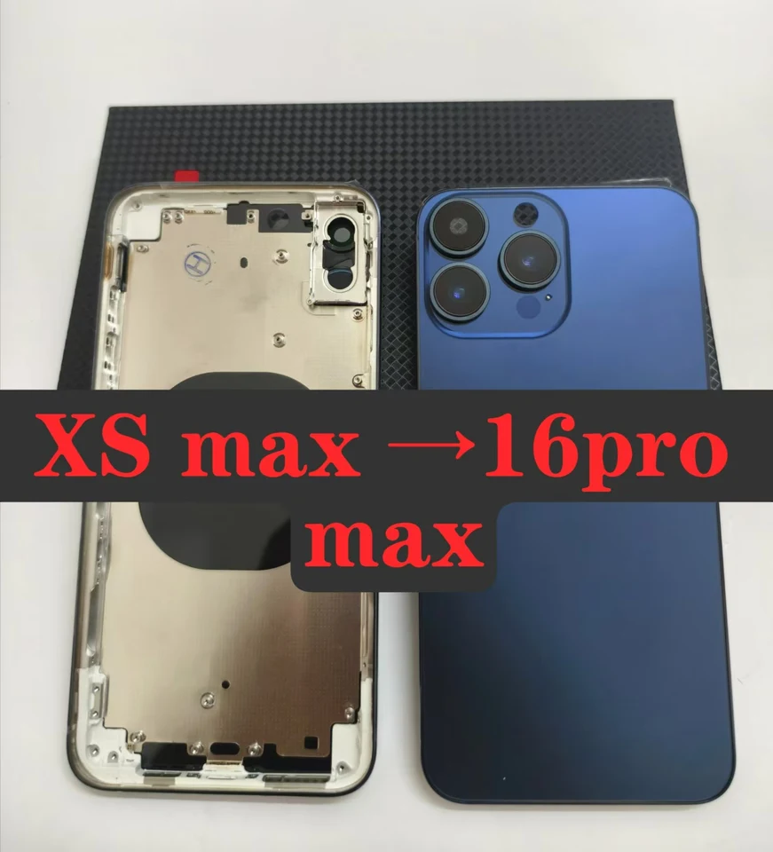 Titánske domáce zvieratá pre XS Max Like 16 Pro Max Chassis XS Max Convert na 14 13 15 15 Pro Max Backshell pre celý model Big Camera