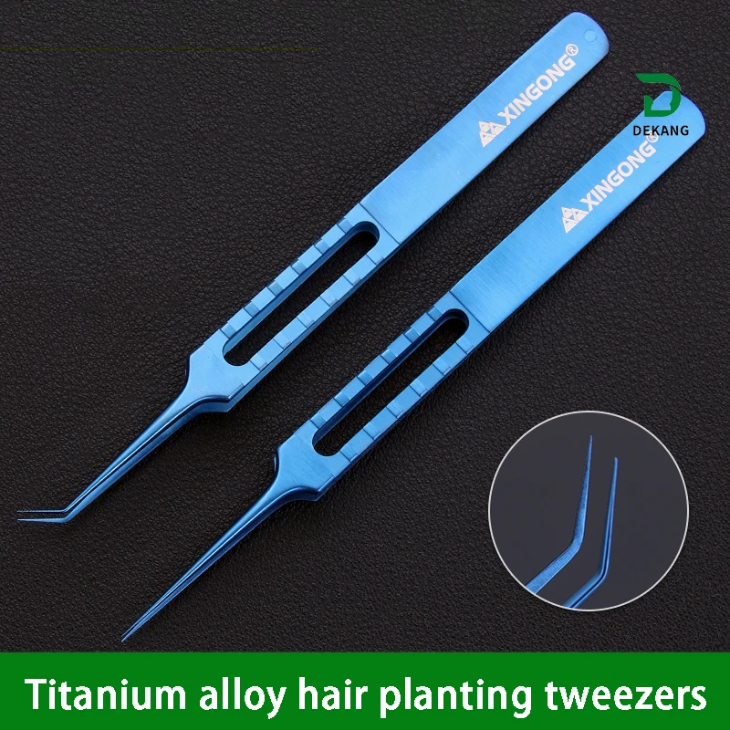 Titánske zliatiny Výsadba pinzety na výsadbu implantátu Transplantácie Transplantácie Mikroskopické prístroje jemné priame zakrivené zuby