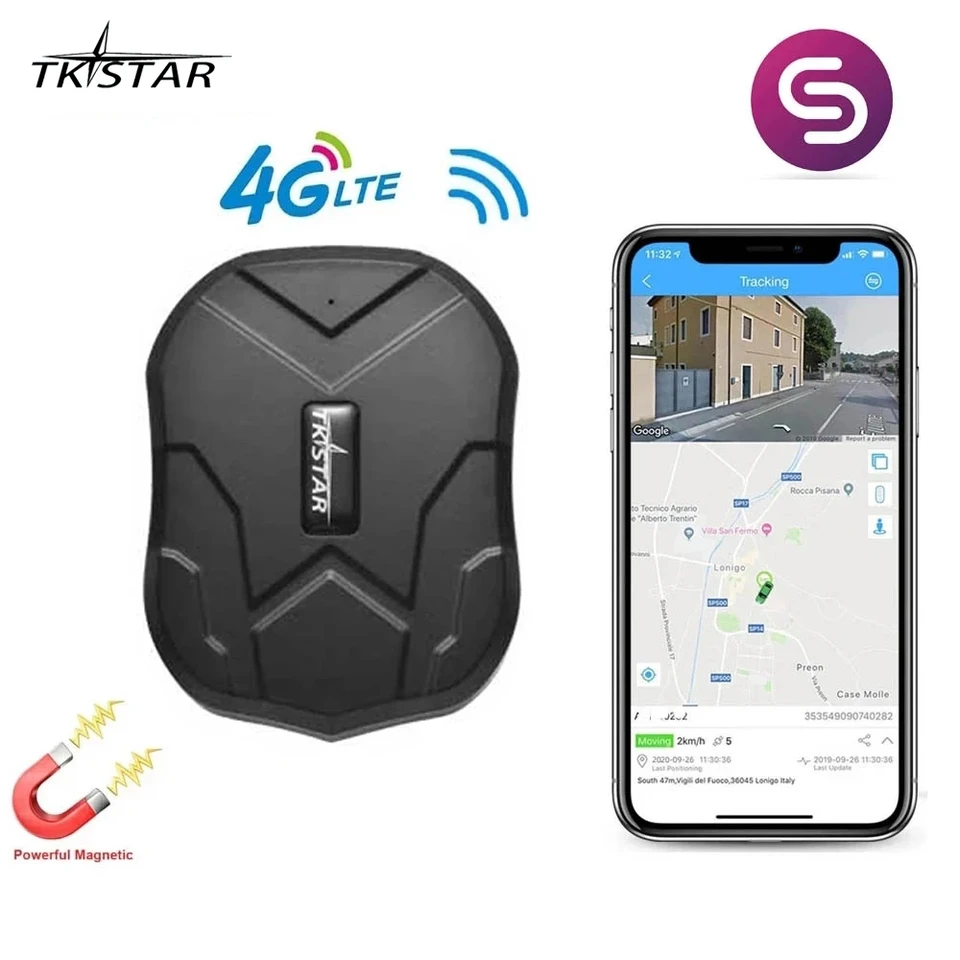 TK905 TKSTAR 4G CAR GPS Tracker 5000 mAh 90 dní v pohotovostnom režime Duálne polohovanie v reálnom čase sledovanie bezplatných webových aplikácií Doplnky vozidla