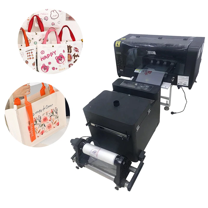 Tkanina 30 cm DTF tlačiareň DIY vzor prenosu tepla do tašiek Tričko A3 Shaker Dual XP600 Heads