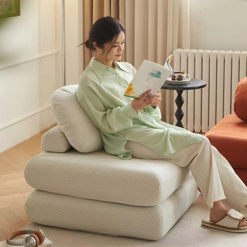 Tkanina obývacia izba Sofa Morden skladacia pohovka posteľ pohodlná 1-osobná stolička Tatami Demassemble a umývanie obývacej izby Nábytok