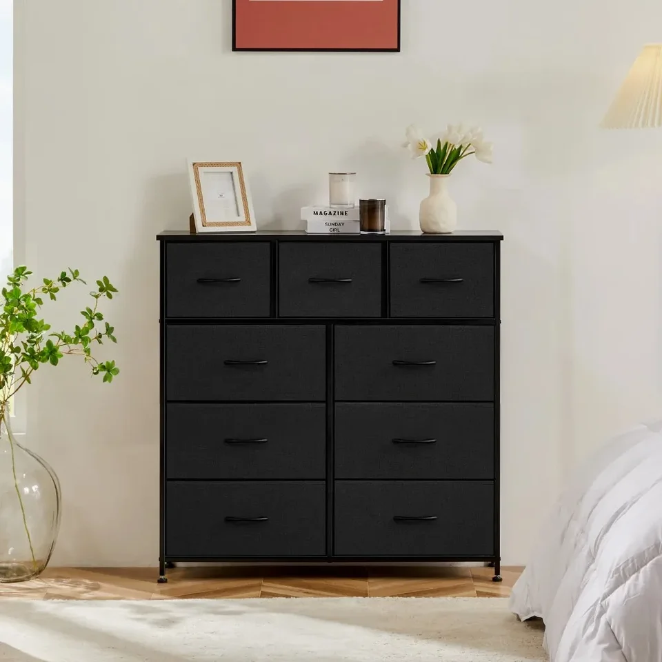 Tkanina skladová skrinka podlaha stojaca 9 zásuvkovú skrinku obývacia izba Multistorey s vysokou kapacitou vstupných skriniek skrinky organizátor