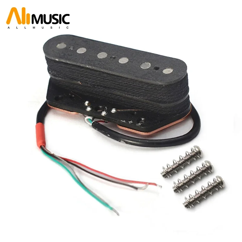 TL Humbucker Bridge Pickup Dual Layer Dual Coil Alnico 5 Pickup 6 String Open Styple Fiber Bangin Magnet čierny