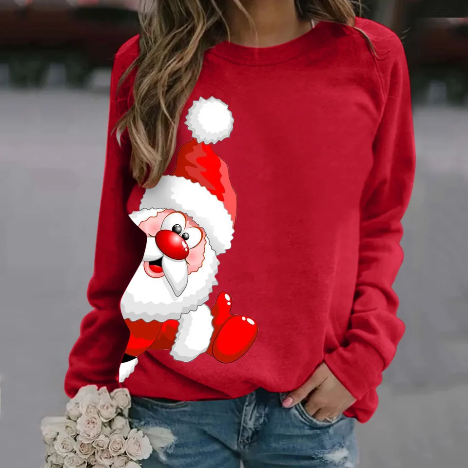Tlač Dámske vianočné mikiny Santa Claus