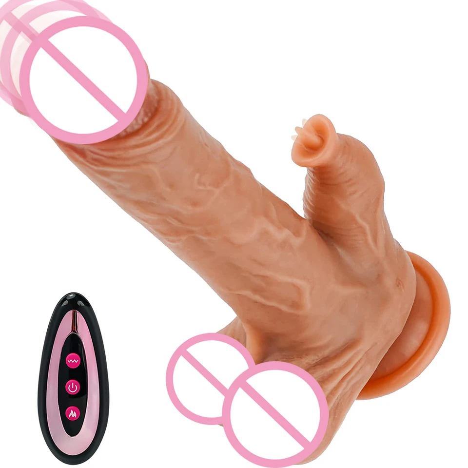 Tlačenie dildo telescoping lízanie vibrátory Big Penis Anal Plug vagina dildos vibrátor g-spot masturbácia sexuálne hračky pre ženy