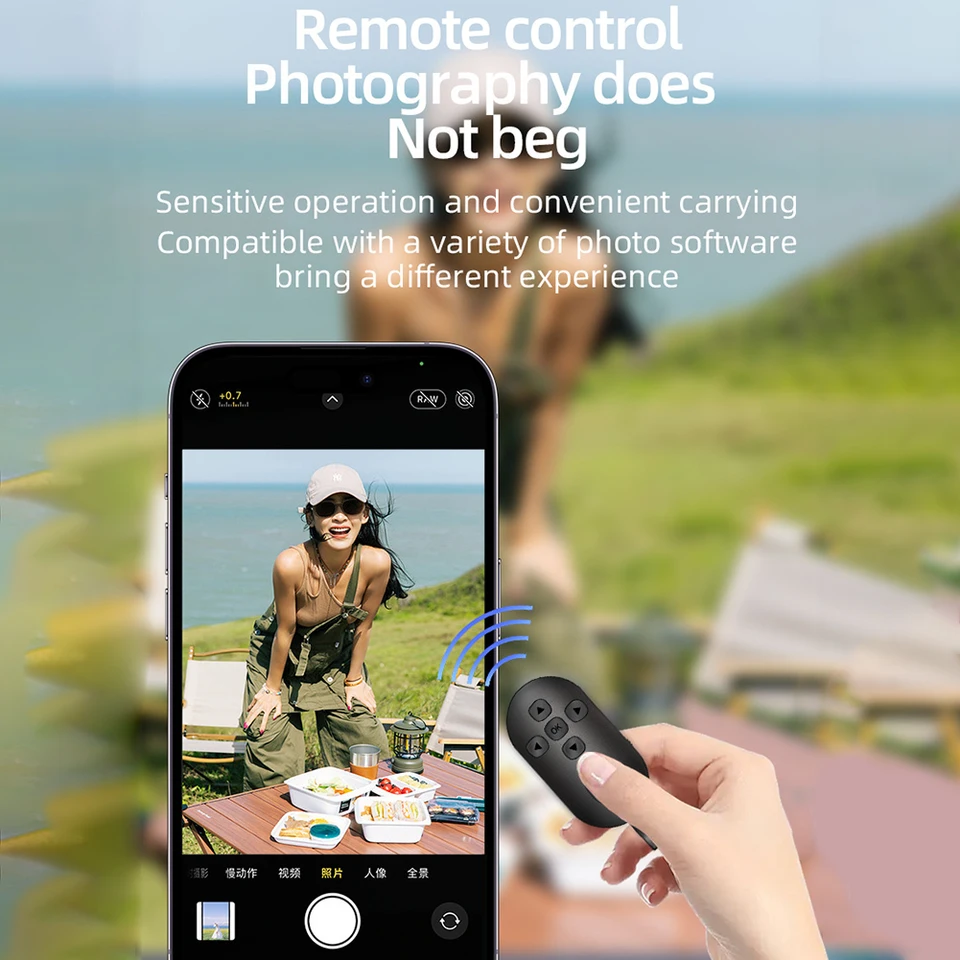 Tlačidlo Bluetooth 5.0 pre diaľkový ovládač pre mobilný telefón Selfie Shutter Release TIK Tok E-kniha
