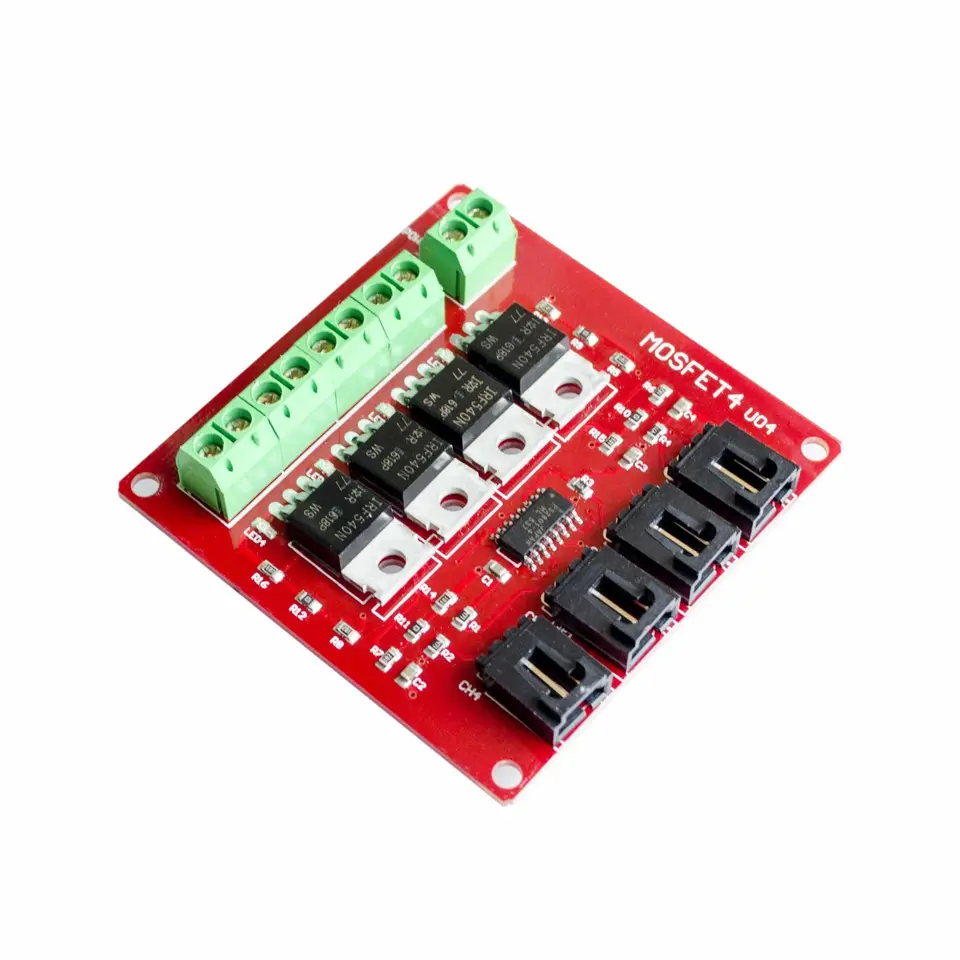 Tlačidlo Four Channel 4 MOSFET IRF540 V4.0+ MOSFET SWINT MODUL pre Arduino
