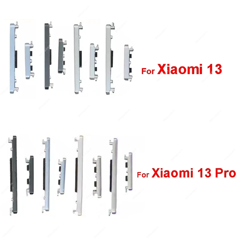 Tlačidlo na bočné tlačidlo Volcu pre Xiaomi 13 13T Pro Off Of -Of -Of -Of -Holuge Holuge Up dole Down Side Prepínač výmeny Časti opravy