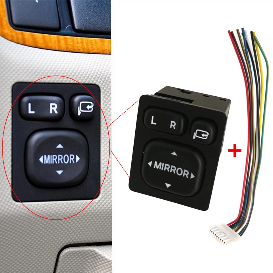 Tlačidlo Spínač ovládacieho zrkadla automobilu