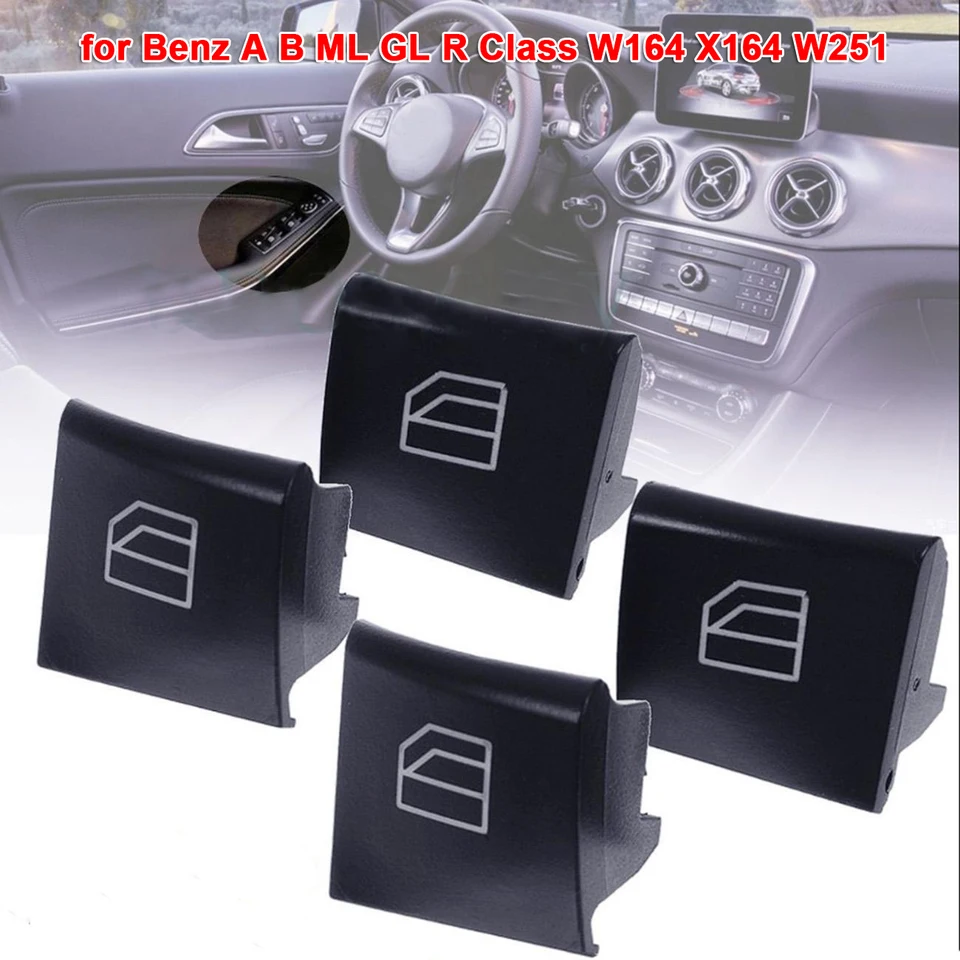Tlačidlo zdvíhača spínača 4pcs pre Benz AB Ml Gl R Class W164 X164 W251 Tlačidlo prepínača Absplaement Applaement ApspLaement A2518300590