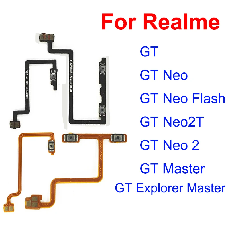 Tlačidlá hlasitosti Flex kábel pre Realme GT Neo 2 2T GT Master Explorer 5G Off Off Hold Volume Side Switch Flex