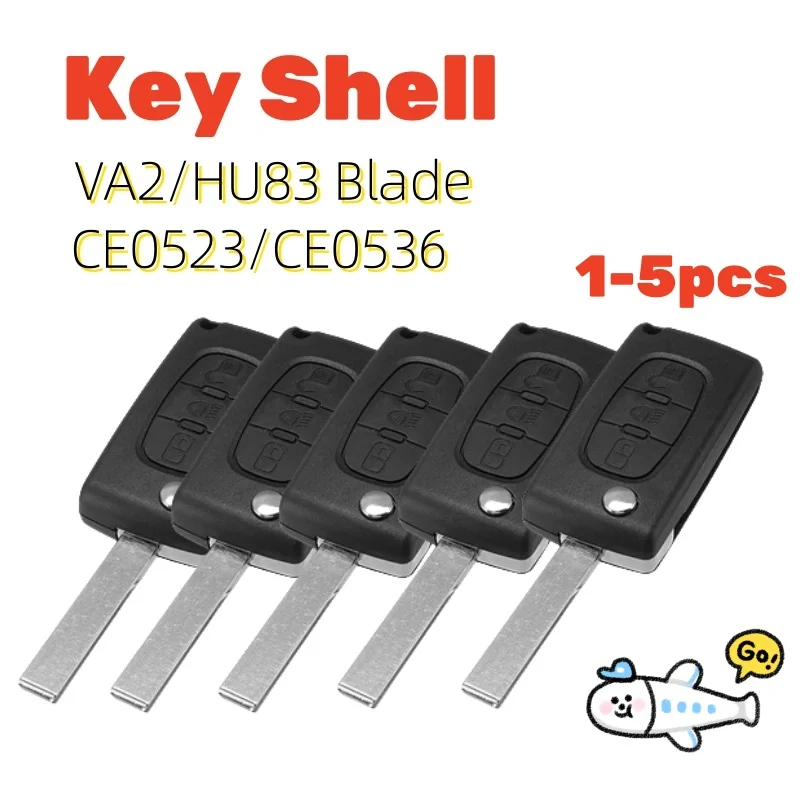 Tlačidlá prepínača Kláves 3 CE0523 pre Peugeot 107 207 307 407 308 408 508 3008 4008 s čepeľou VA2/HU83 CAR CAR