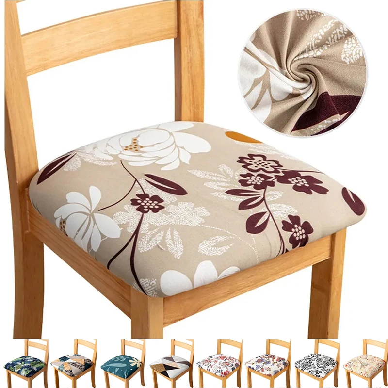 Tlačové stoličky ochranca sedadla vankúšov Slipcovers Sedadlá pre stoličky jedálenskej miestnosti natiahnuté stoličky Sedadla sedadla do kuchyne