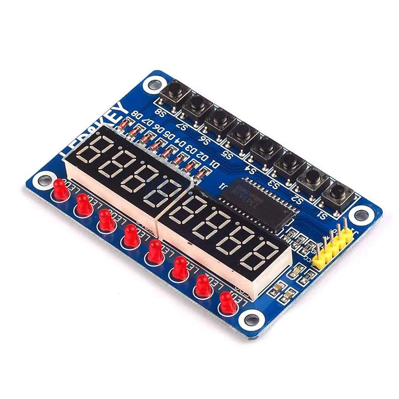 TM1638 Displej modulu pre AVR Arduino Nový 8-bitová digitálna LED trubica 8-bit
