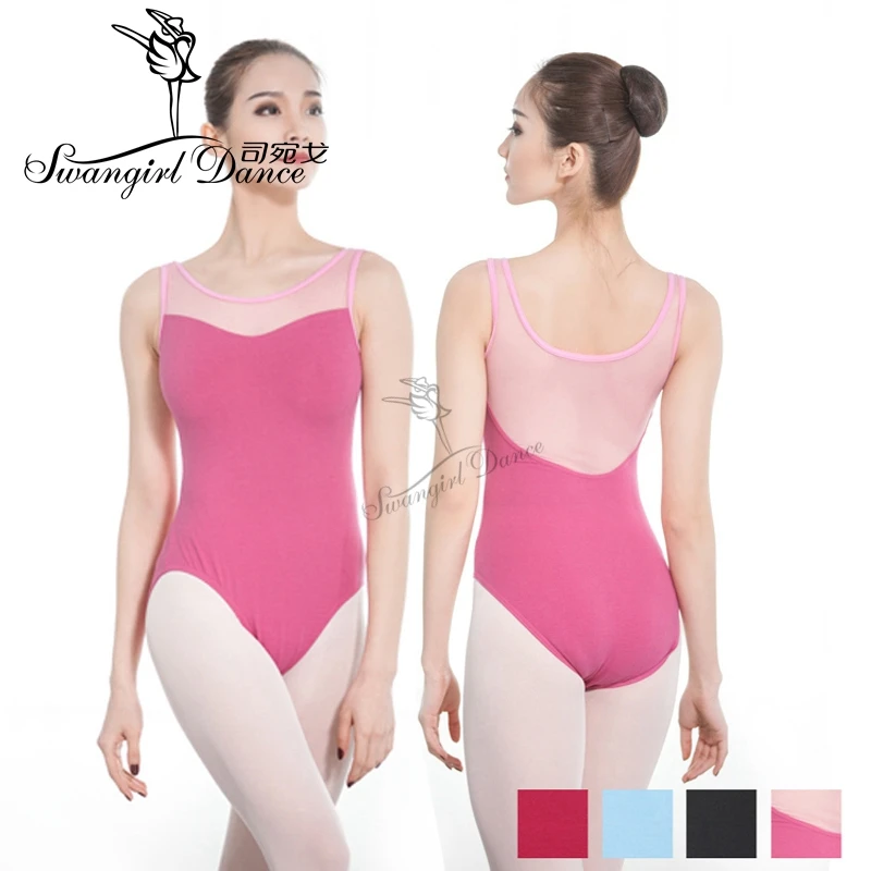 tmavo ružové rukávy bez rukávov Gymanstics Ballet Dance Leottard for Women Girls Balet Costys for Girls Balerina Dancewearcs0711