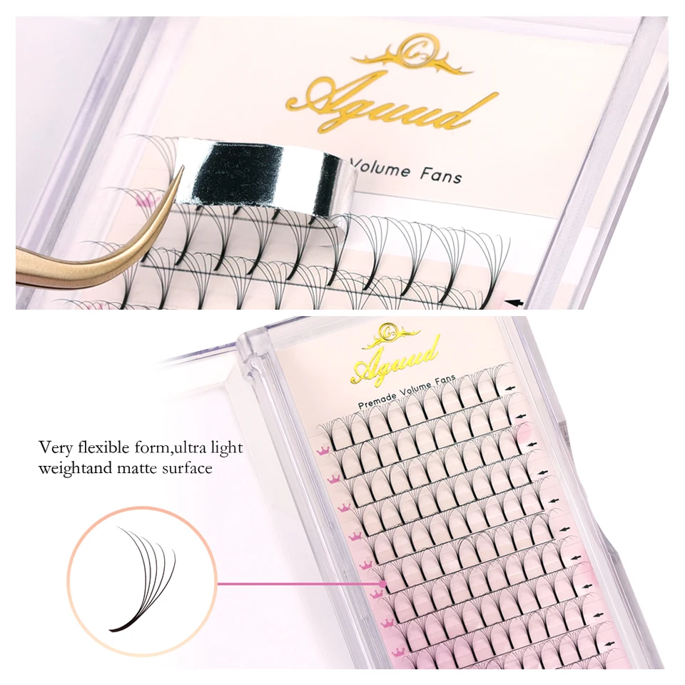 Tmavá čierna dlhá kmeňová pružná ventilátory s hodvábne špicaté koreňové promade ventilátor Fan Ri rias Fluffy riasy faux Mink Volume ventilátorový ventilátor mihalnice predlžovanie rias