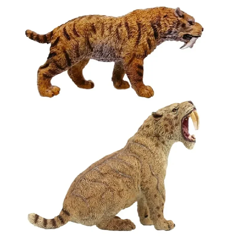 TNG Sabertooth Tiger Model Sabre-Wulf Prehistoric Animal Smilodon Tigers Figure s maloobchodnou skrinkou