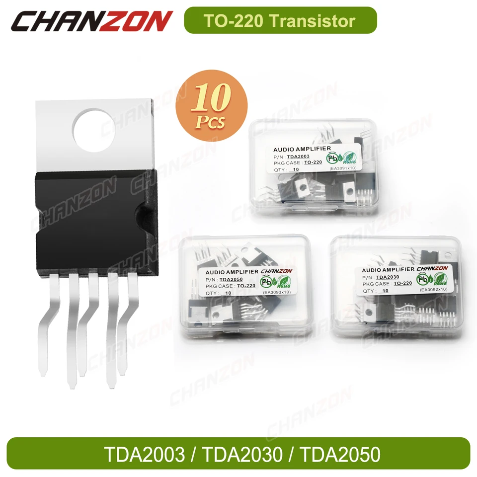 TO220 10ks TDA2030 TDA2030A Audio zosilňovač skratka TDA2003A TDA2050A TDA2003 TDA2050 Originálny vysokokvalitný tranzistor BJT