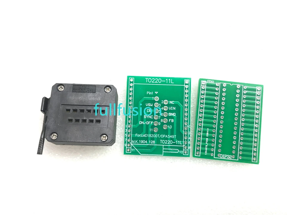 TO220-11 TEST SOCKET TO-220-11 1,7 mm popálenie tónu v zásuvke pre LMD18200T alebo OPA549T