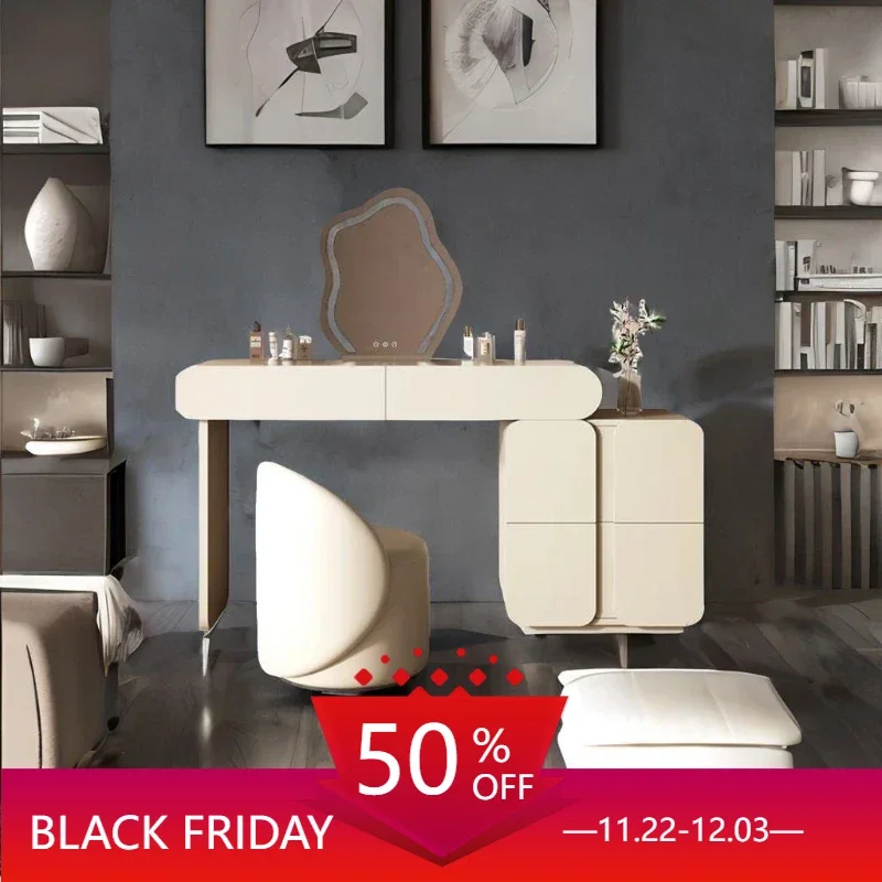 Toaletné potreby minimalistický nábytok pohodlný spálňový stôl na nechty Organizátor make -up toalety ponuky estetické izby Vanity Desk