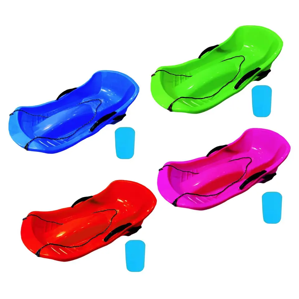 Toboggan Snow Sled Classic pre 2 sánky Zhusťované ťažké sane na trávu