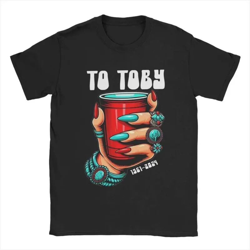 Toby Keith Red Solo Cup tričká Men 100% bavlna vtipné tričko Crew Rip Rip v pamäti country hudba Tees s krátkym rukávom oblečenie