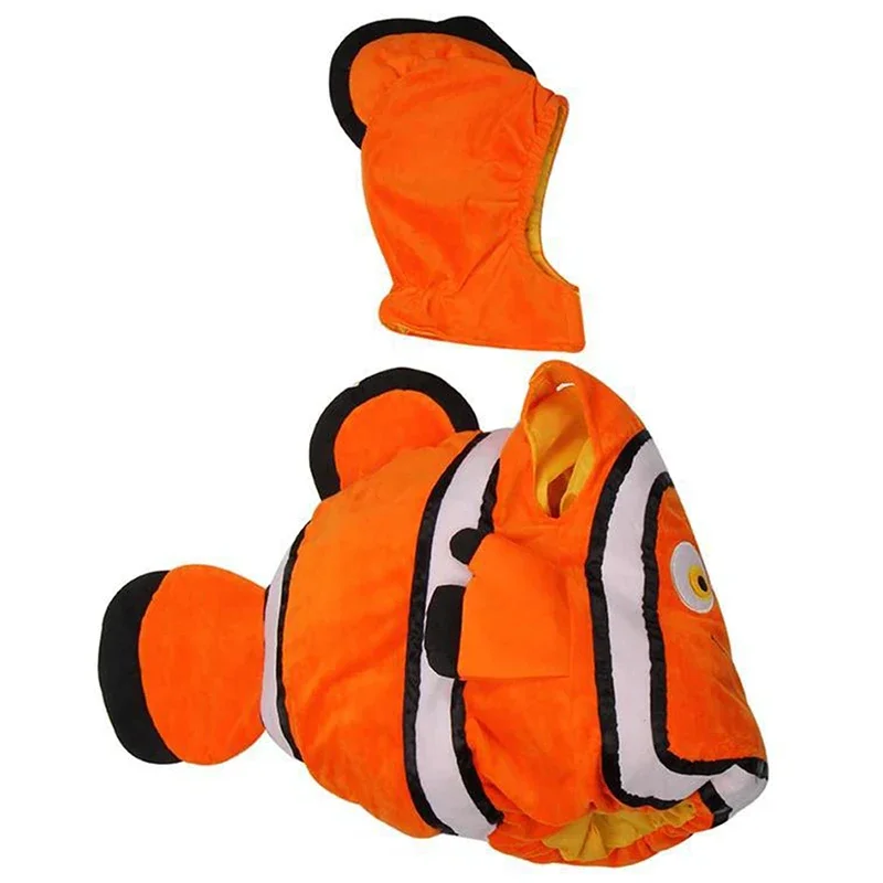 Toddler Halloween Cosplay kostým vianočný Nový rok karneval nemo baby rybia klauna ryby anime karikatúra Karika