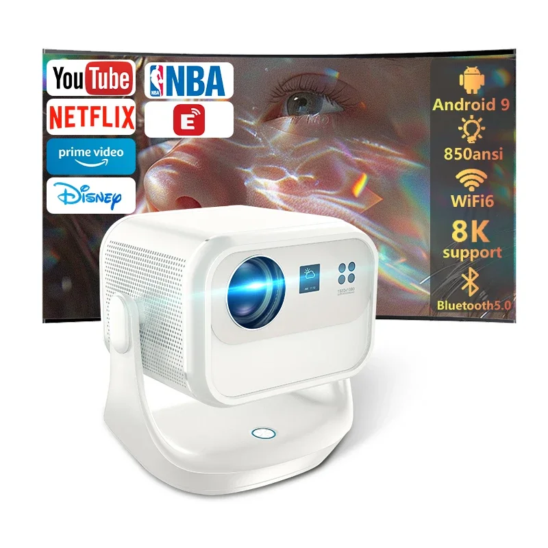 TOF Pasívne duálne automatické zaostrovanie prenosné prenosné krátke hody laser TV mini projektor 4K Android inteligentné bt wi-fi video domáce kino