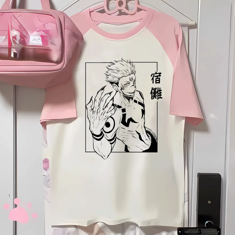 Toji Fushiguro Tričká Ženy pružné atleisure t tričko ženské japonské manga streetwear oblečenie