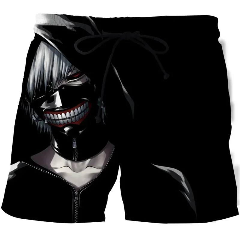 Tokio Ghoul Beach Shorts Anime 3D tlačené chlapca z streetwear ležérne dosky Šortky Športové plavky krátke nohavice Detské nohavice spodná časť
