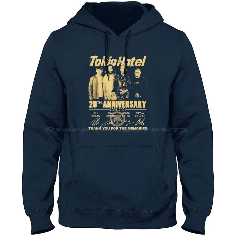 Tokio Hotel Band 100% Pure Cotton Hoodie Tshirt Tokio Hotel Band Bill Kaulitz Tom Kaulitz Gustav Sch? Fer Georg zoznam Zimmer
