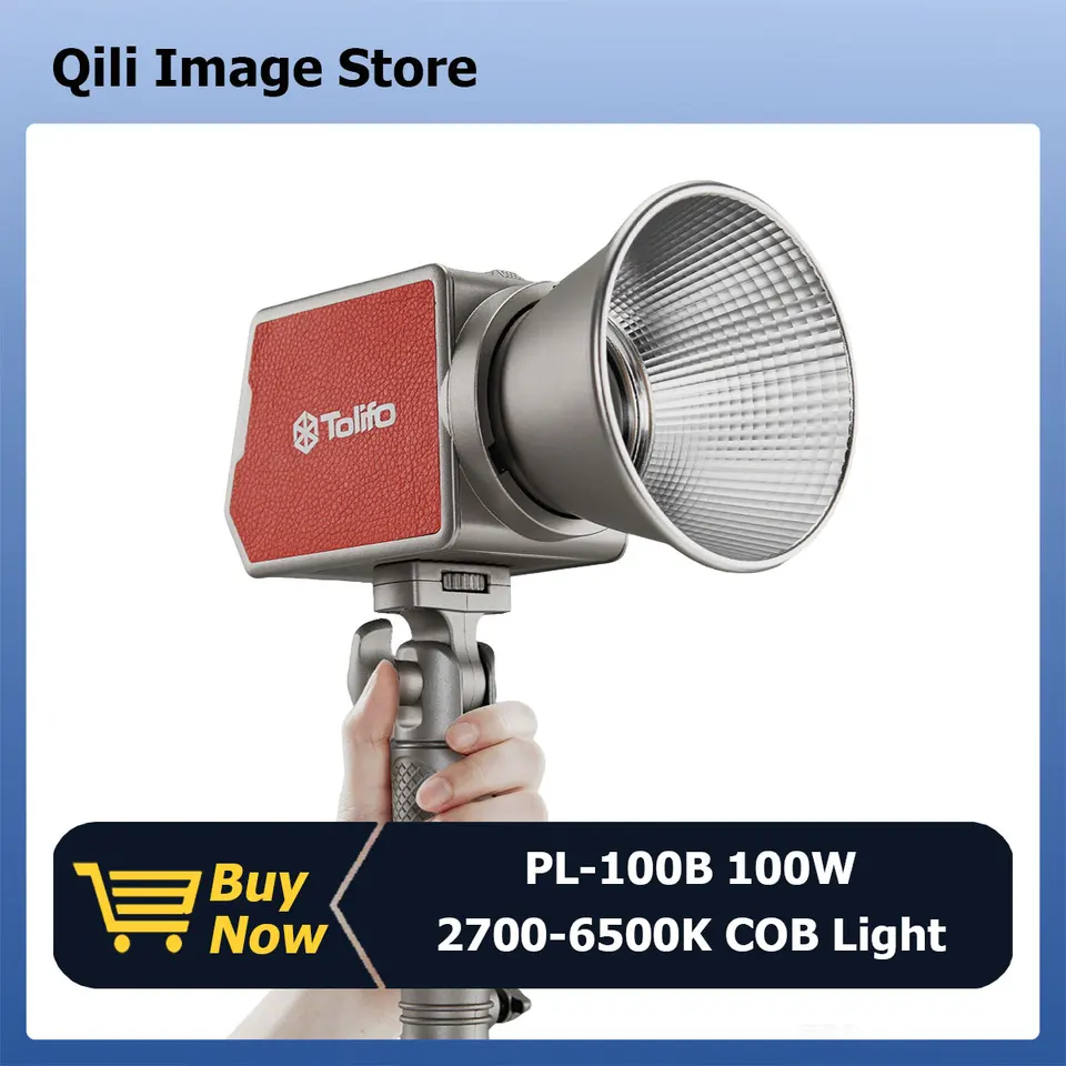 TOLIFO PL-100B COB LED svetlo 2700k-6500K Profesionálne fotografovanie osvetlenia vreckového prenosného prenosného videa FLEPT LIGHT
