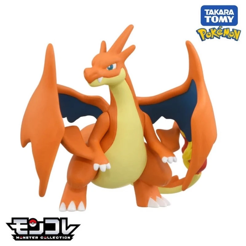 Tomy Pokemon Super Charizard Y Model Model Detská hračka pre malú bábiku Zbierka ozdoba Animácia Periférny narodeninový darček