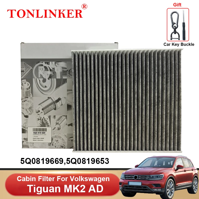Tonlinker Cabin Filter 5Q0819669 pre VW Volkswagen Tiguan MK2 AD 2017 2018 2019 2020 2021 2022 2023 5Q0819653 Príslušenstvo pre automobily