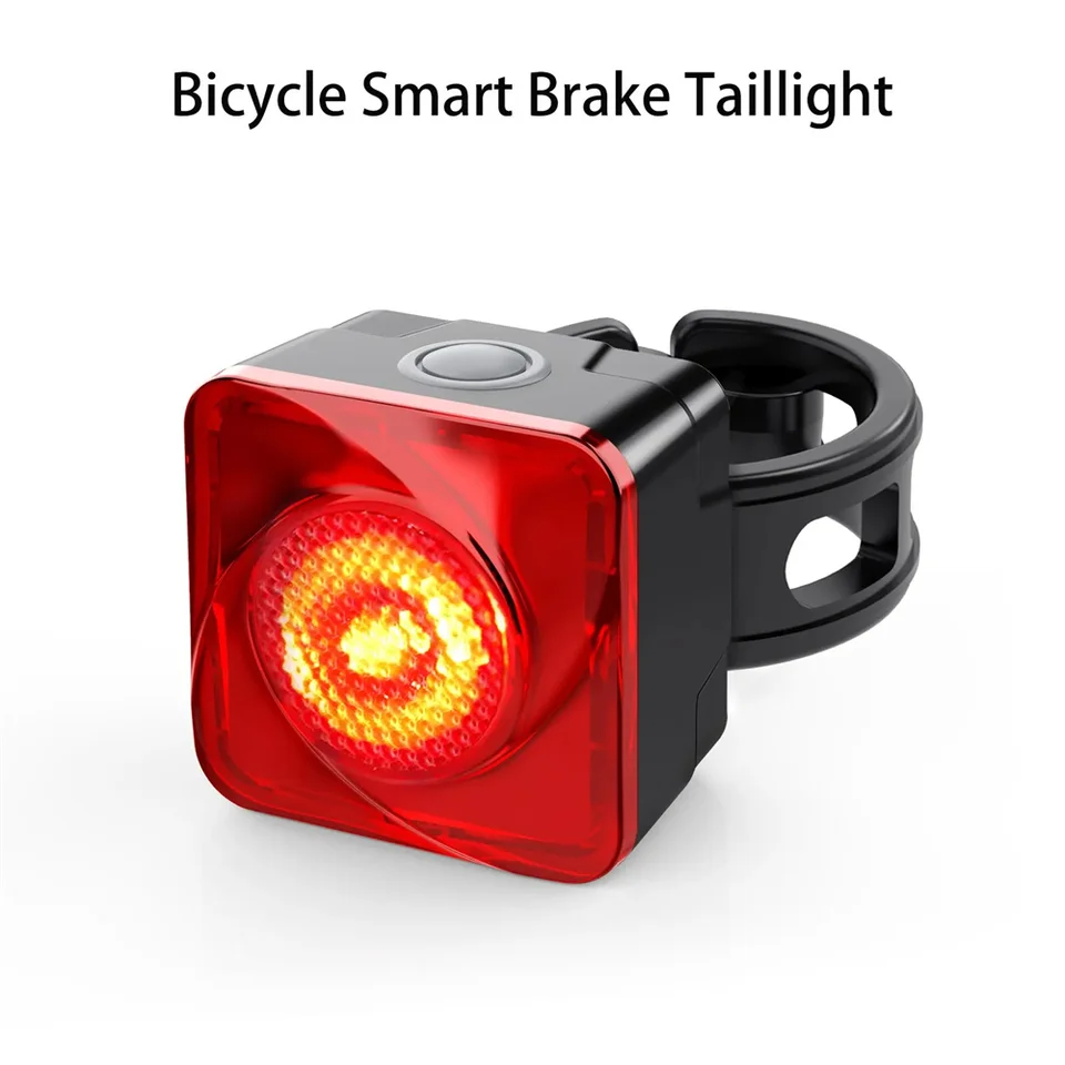 TOOC Bicycle Smart Brake Taillight High Jas Dlhé vzdialenosti Automatické dormaniu Nabíjateľné IPX5 jazdiaca zadné svetlo