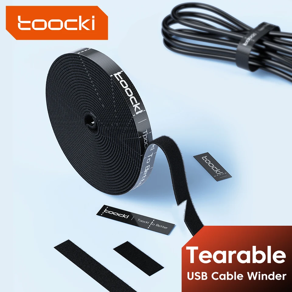Toocki Cable Organizátor Správa káblových káblov Slzná organizátor Organizátorové káble 1 mm pre ochranu káblových káblových káblov myši myši myši