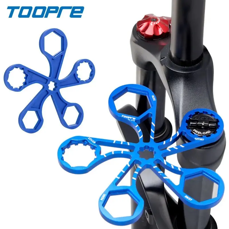 Toopre Mountain Bike Shock tlmič prednej vidlice na vidlice na ramene Kľúč a demontáž vzduchovej komory Opravy